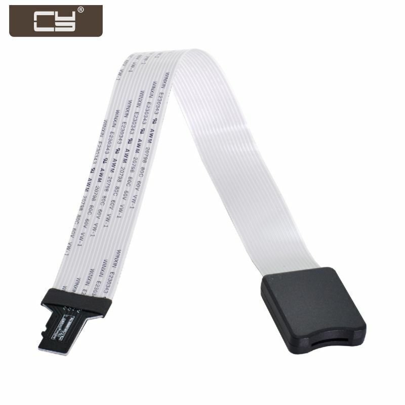 CY Micro-SD TF Memory Card Kit Male to TF Female Extension Soft FPC Cable 25cm