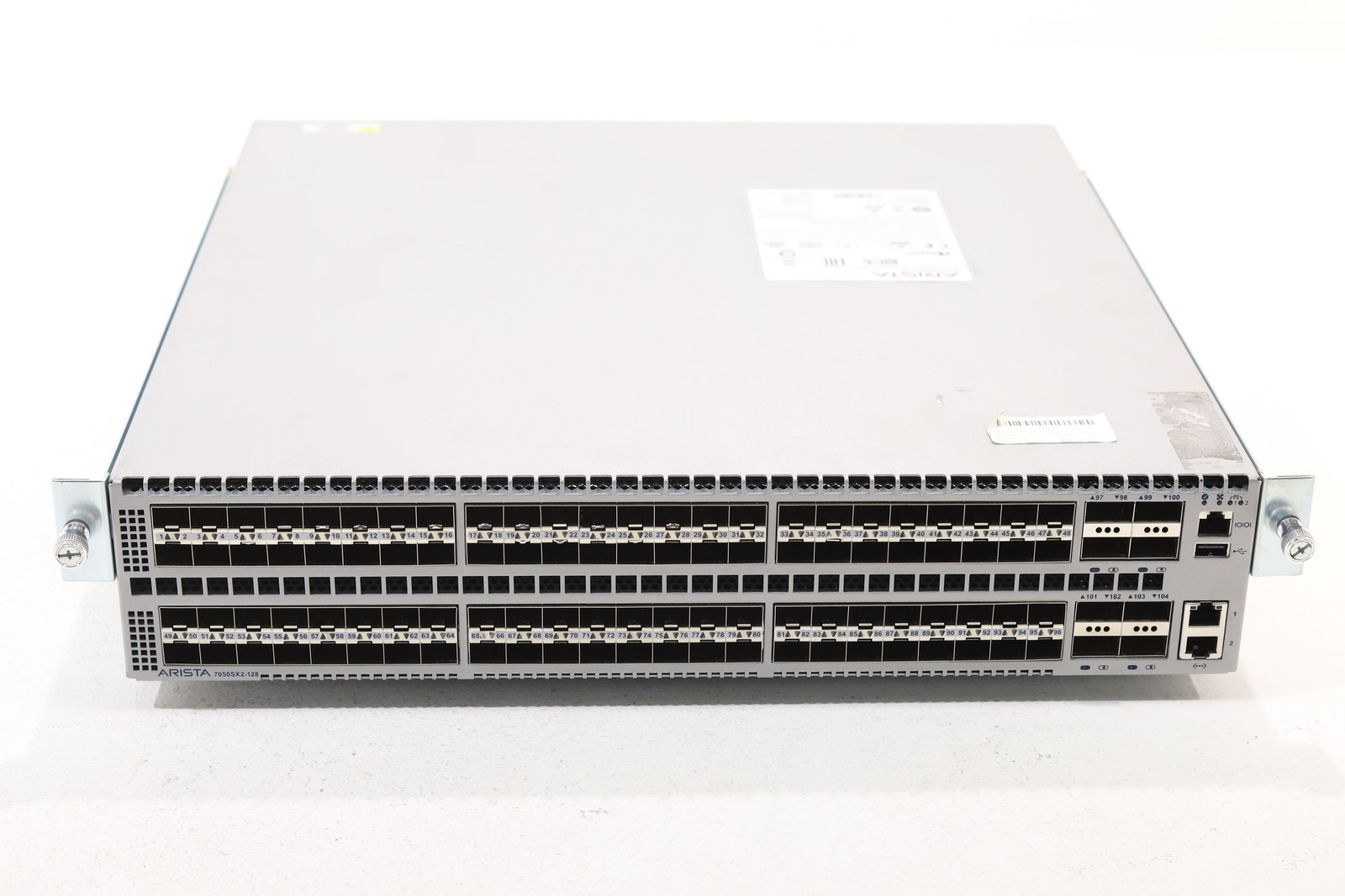 Arista 7050 Series 96-Port 10GbE SFP+ 8x40GbE QSFP Switch P/N: DCS-7050SX2-128