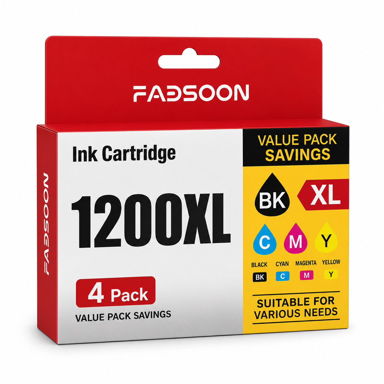PGI-1200XL 4PK BK/C/M/Y With Chip Ink for MAXIFY MB2120 MB2720 MB2320 MB2020