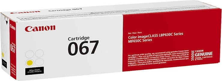 Canon 067 Yellow Ink Toner Cartridge