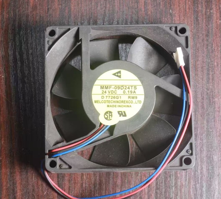 1 PCS MELCO Fan MMF-09D24TS RM9 DC 24V 0.19A 9CM 9225 3 pin cooling fan
