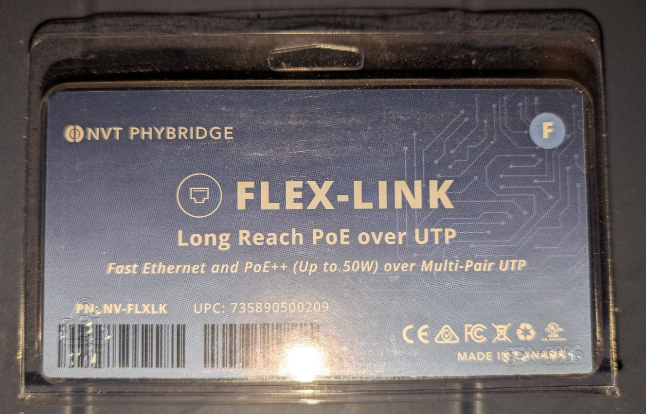 NVT Phybridge FLEX-LINK (NV-FLXLK) Long Reach PoE Over UTP