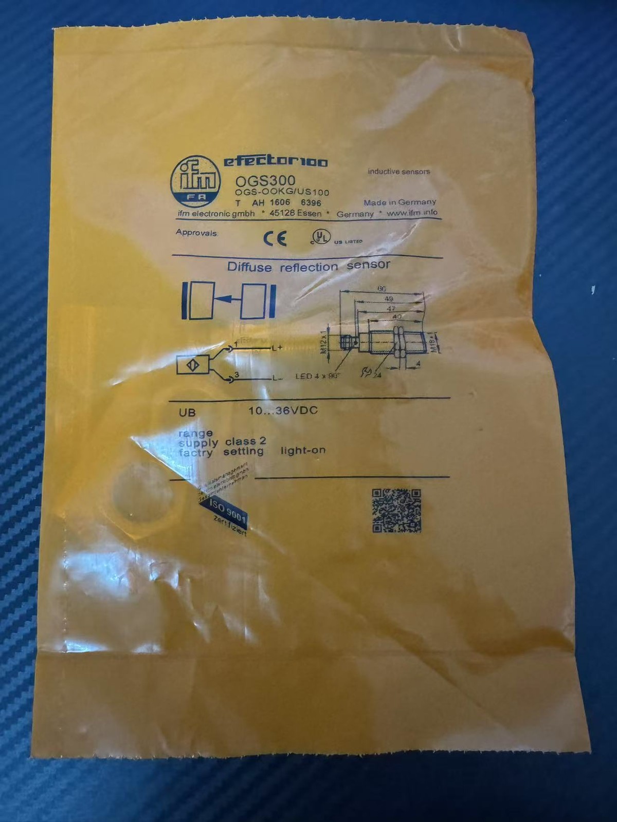 1PC NEW IFM OGS300 Photoelectric switch sensor Fast delivery