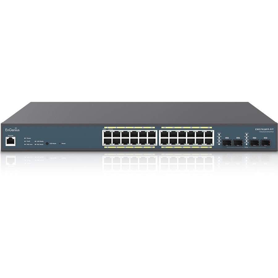EnGenius Fit 410W PoE+ 24 Port Gigabit Switch EWS7928FP-FIT