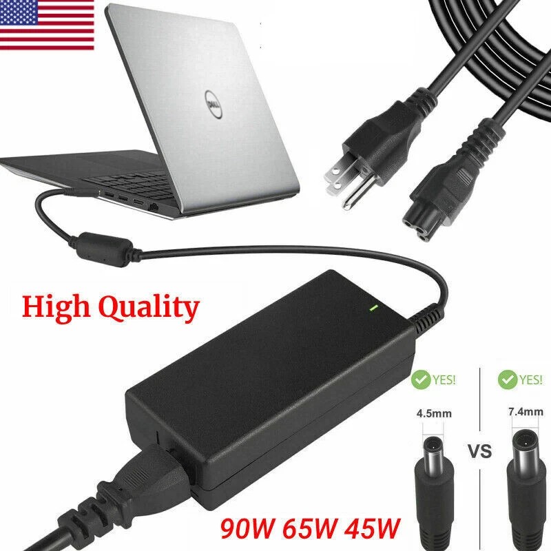 65W 45W Laptop Charger for Dell Inspiron 15 14 13 11 5000 7000 3000 Series 5555