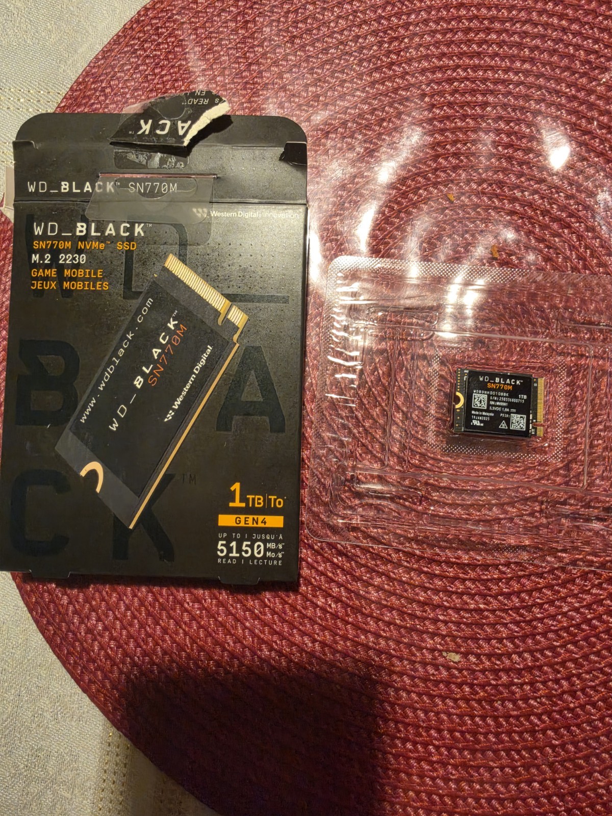Western Digital WD_BLACK SN770 1TB M.2 NVMe Internal SSD Gen4 New