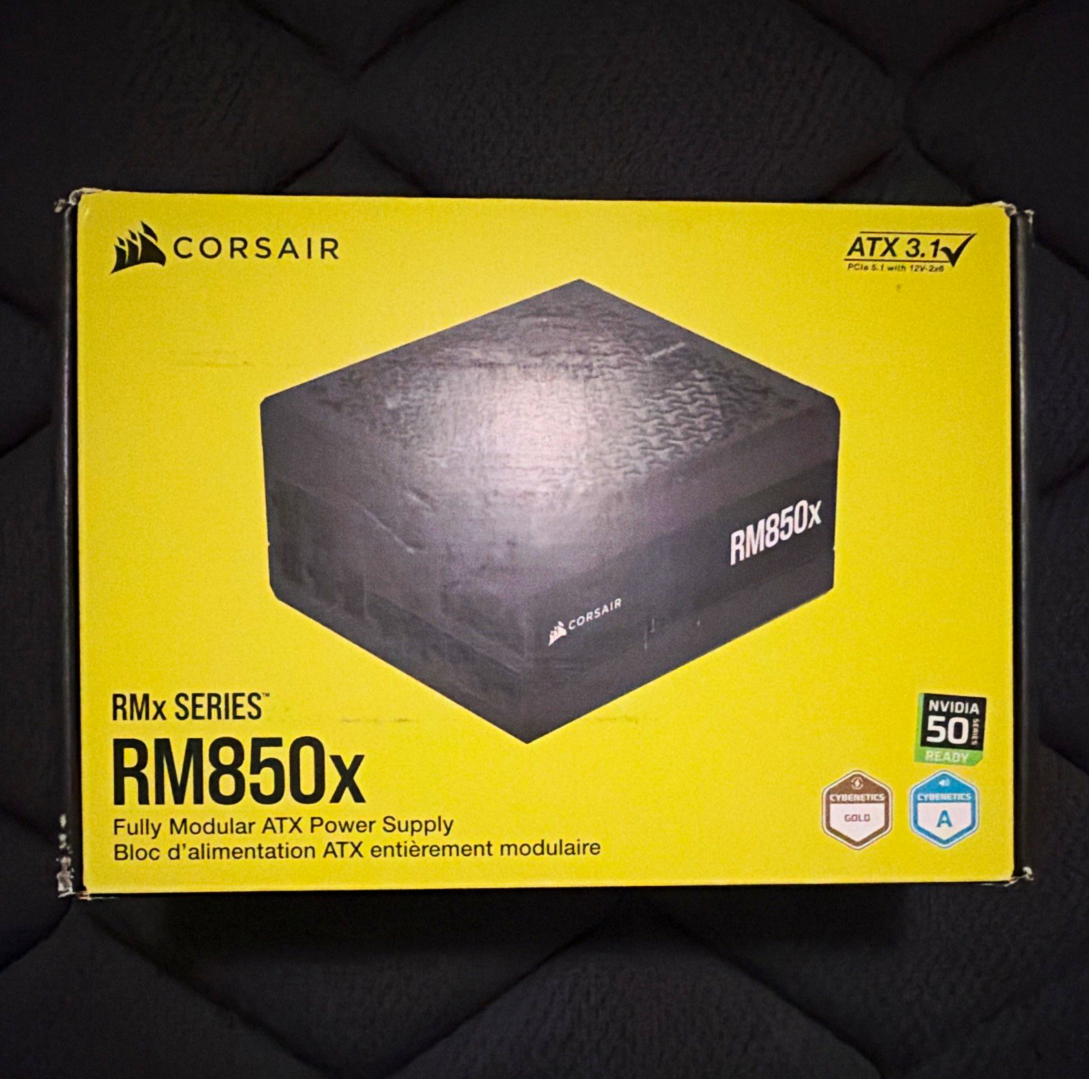 Corsair RM850x RMx 850W ATX Fully Modular PSU 12V-2x6 Zero RPM