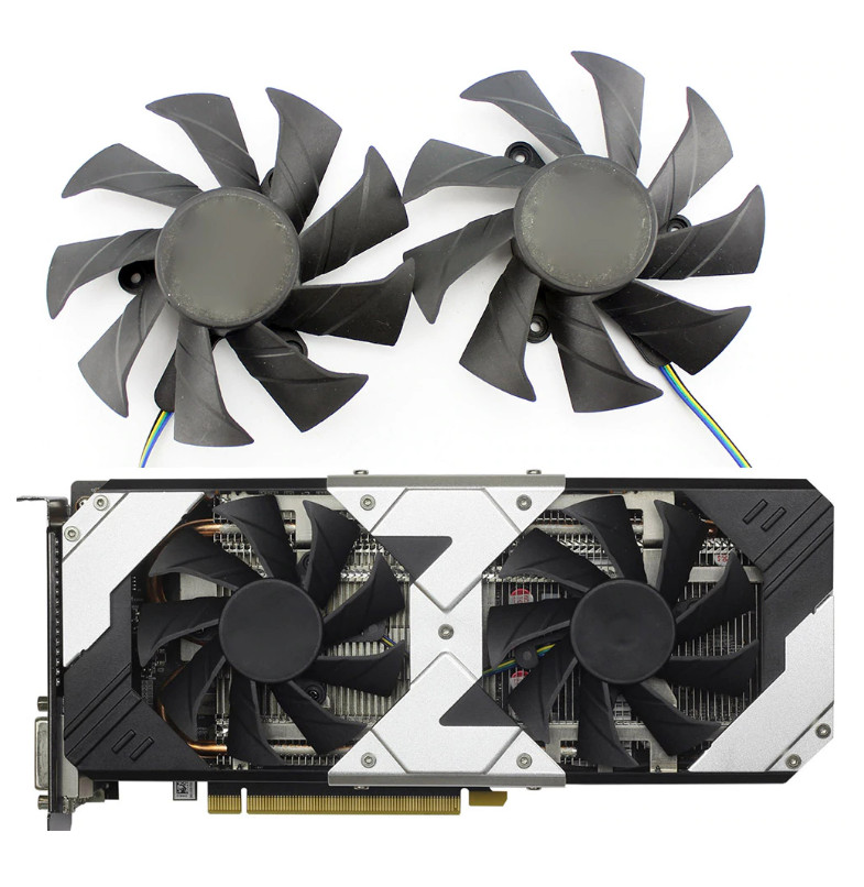 Pair Fans Cooling Fans For Zotac GTX 1060 GTX1060-6GD5 Perak HA Graphics Card
