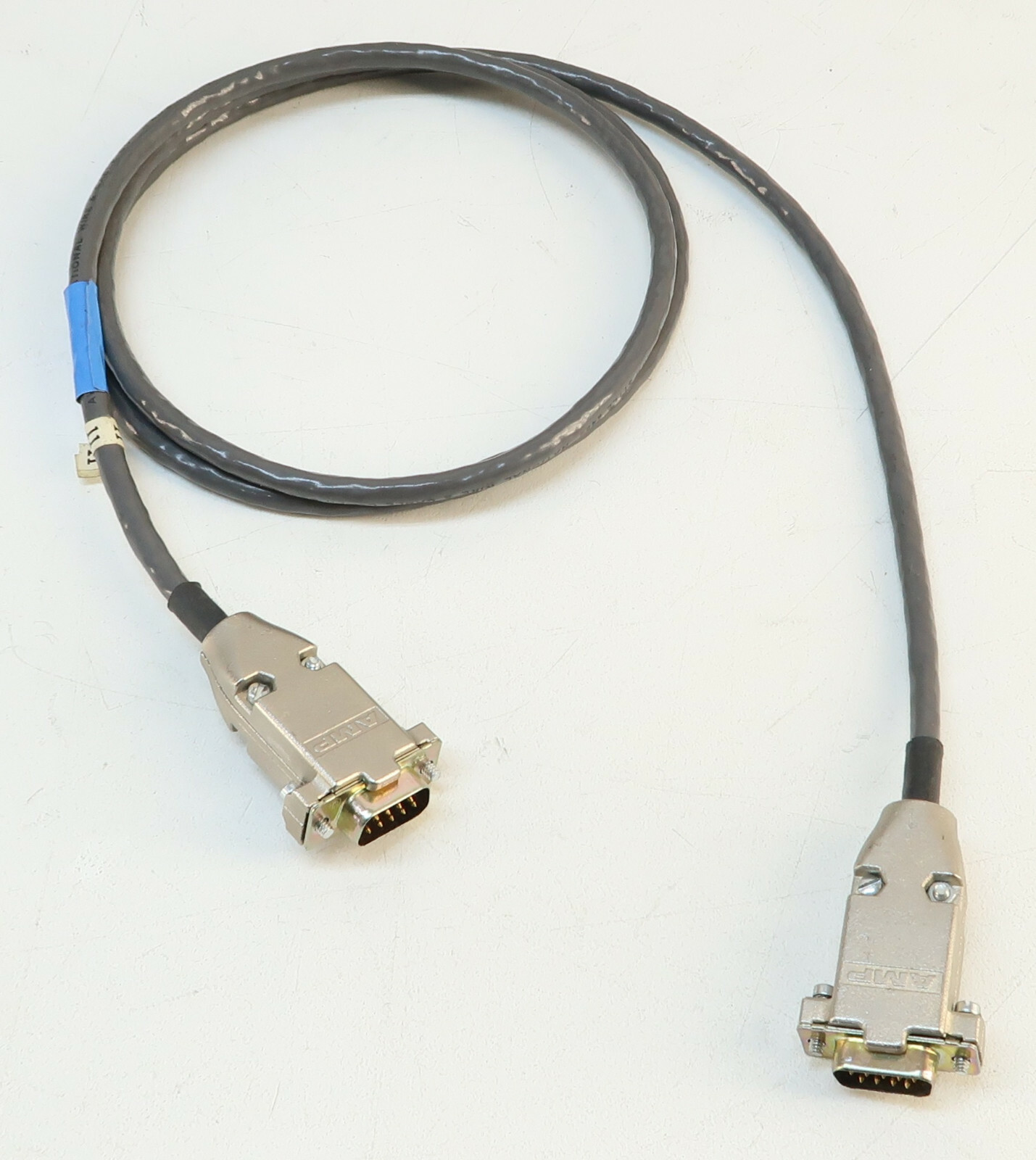 AMP CC315S Cable DB9 Male connectors on each end, 50" length