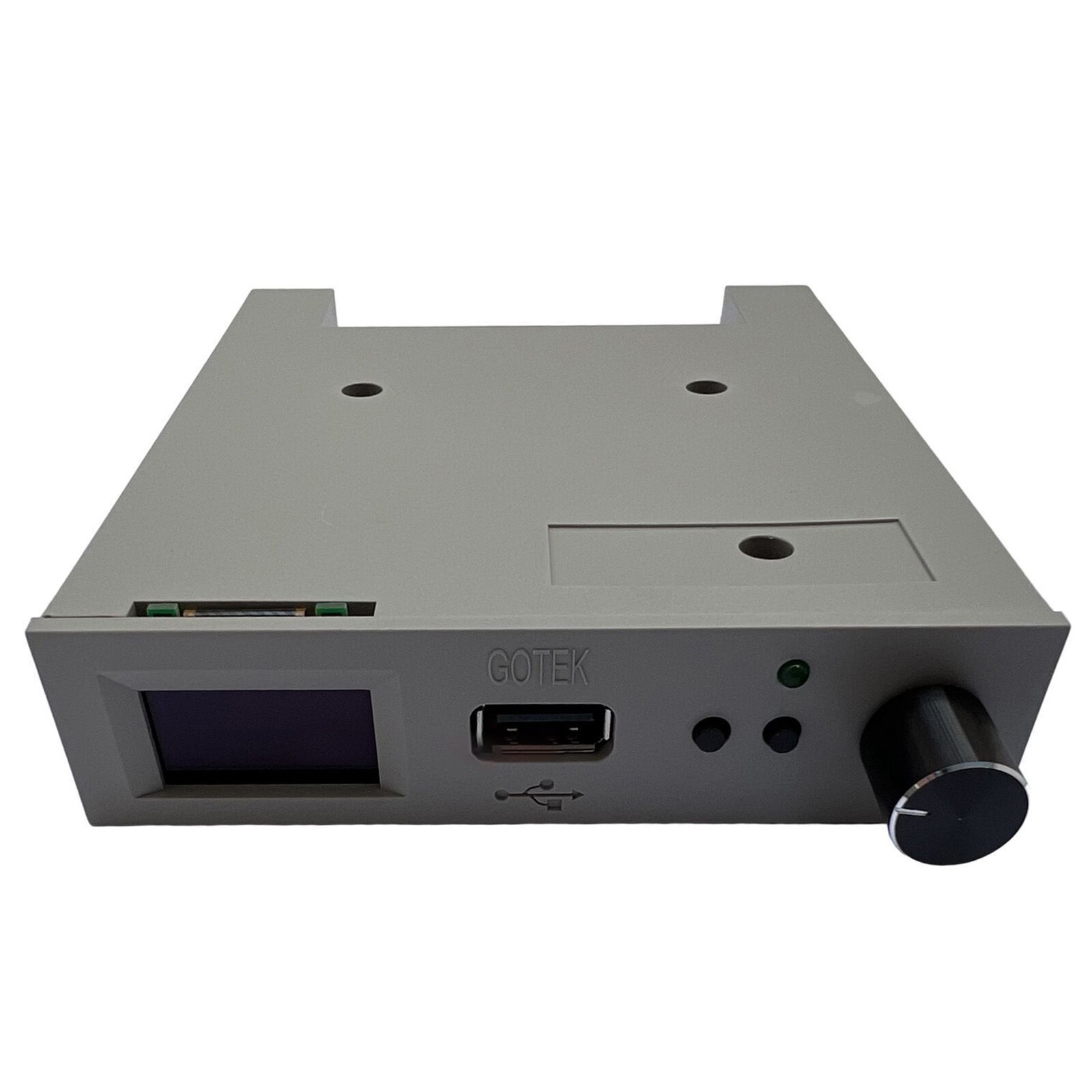 Beige Gotek Floppy Drive Emulator 435 MCU w/ Rotary Encoder OLED FlashFloppy 