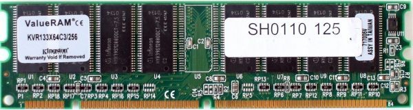 Memory valueram kvr133x64c3/256, 9902112-438.b01