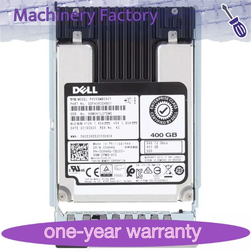New 05VHHG 5VHHG Dell 400GB 12Gbps WI 2.5" SAS PX05SMB040Y SSD 14G KIT