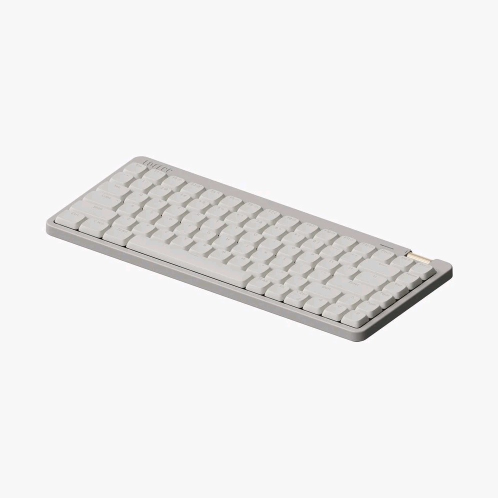 LOFREE Flow Compact Keyboard, White/Gray, QWERTY Layout English