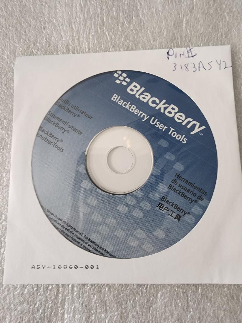 BlackBerry User Tools Installation CD-ROM Software Disc ASY-16860-001 Vintage