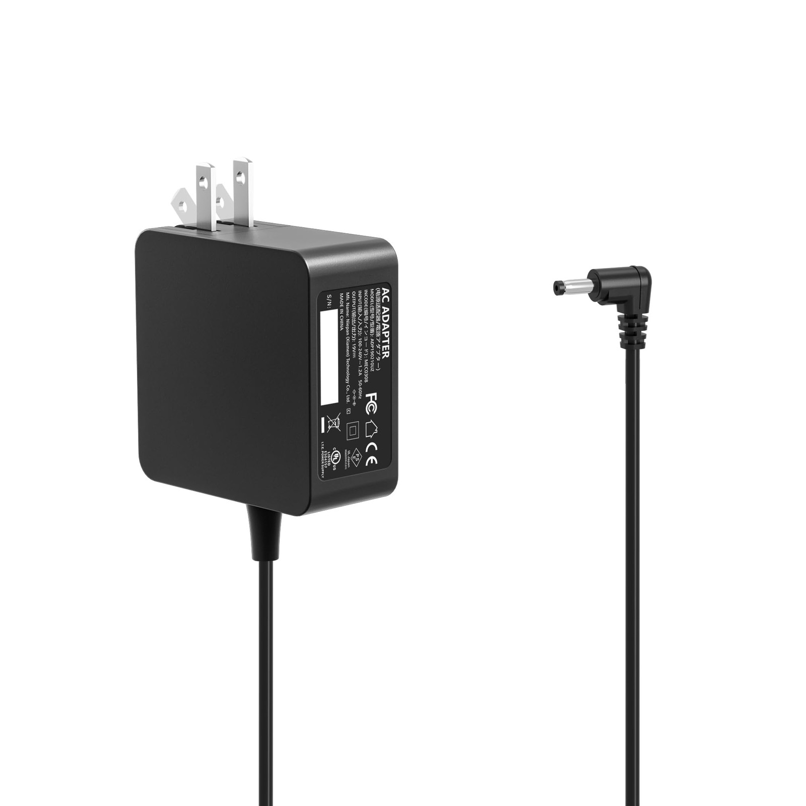 19V Charger Fit for Gateway Laptop Model 5.42 x 4.62 x 1.81 inches, Black 