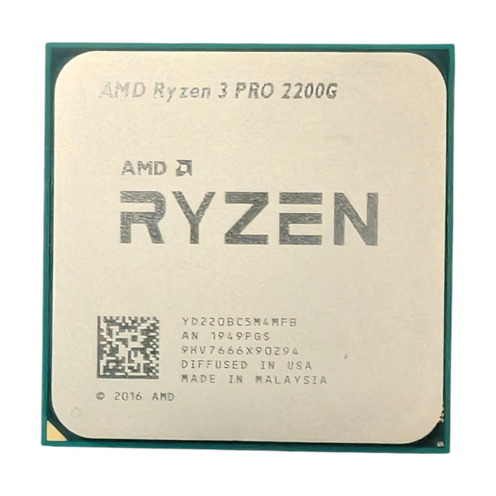 AMD Ryzen 3 Pro 2200G 3.5GHz 4MB 65W AM4 Desktop CPU Processor YD2200C5M4MFB