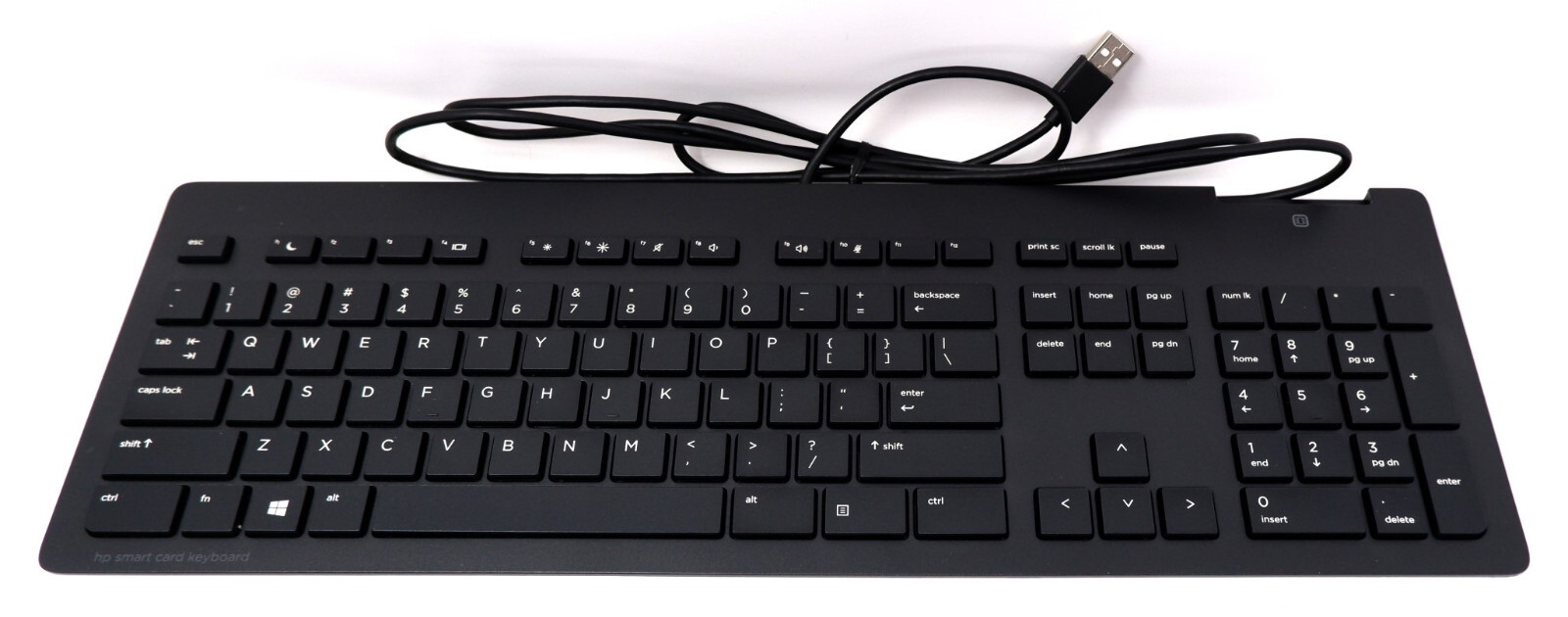 GENUINE HP 911502-001 USB SLIM KEYBOARD W/SMART CARD READER CCID TPC-C001K - NEW