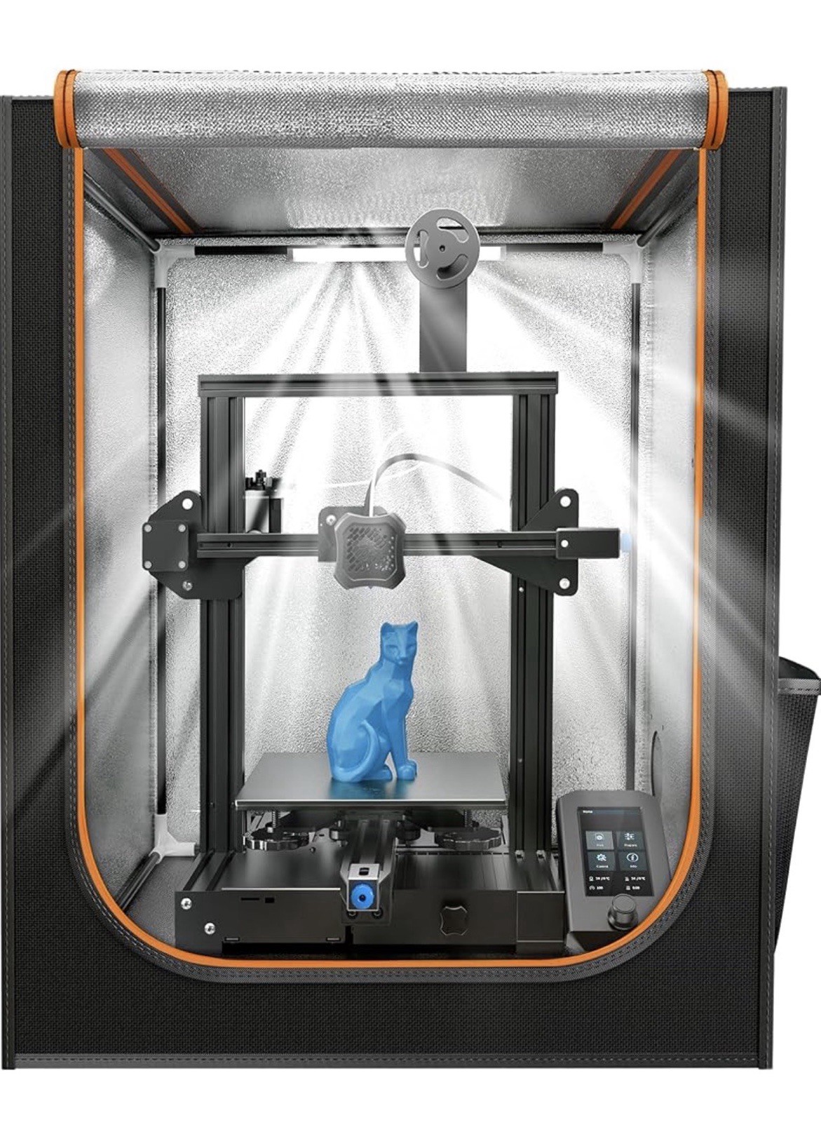 3D Printer Enclosure w/ LED Lighting Fireproof Dustproof Tent For Ender3 Max Neo