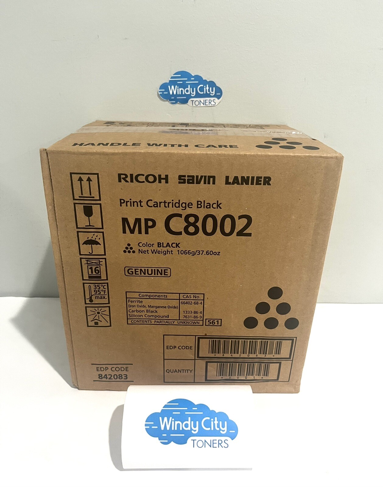 Ricoh MP C8002 Black Toner  Cartridge EDP 842083 For Lanier C6502SP/MP C8002S