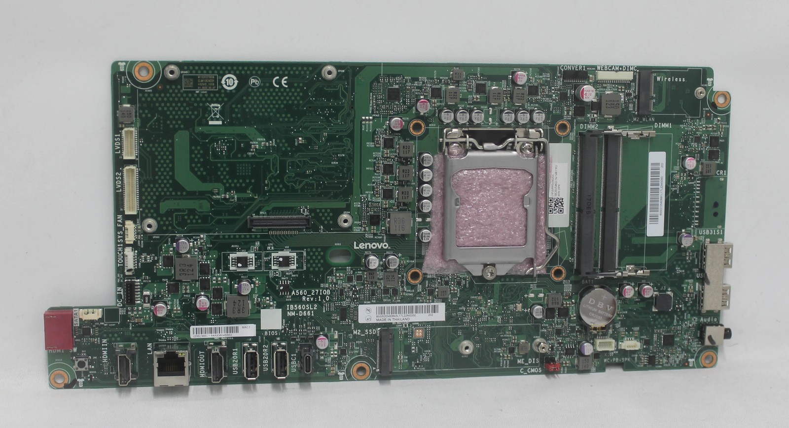 5B20U54622 Lenovo Uma Motherboard Uma Hdmi In/Out Win Dpk Aio 5-27Iob6"GRADE A"
