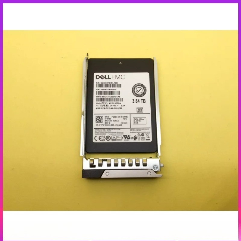 FYP5F 0FYP5F Dell EMC 3.84TB SATA 6Gb/s RI TLC 2.5'' SSD G14 15 16 Tra