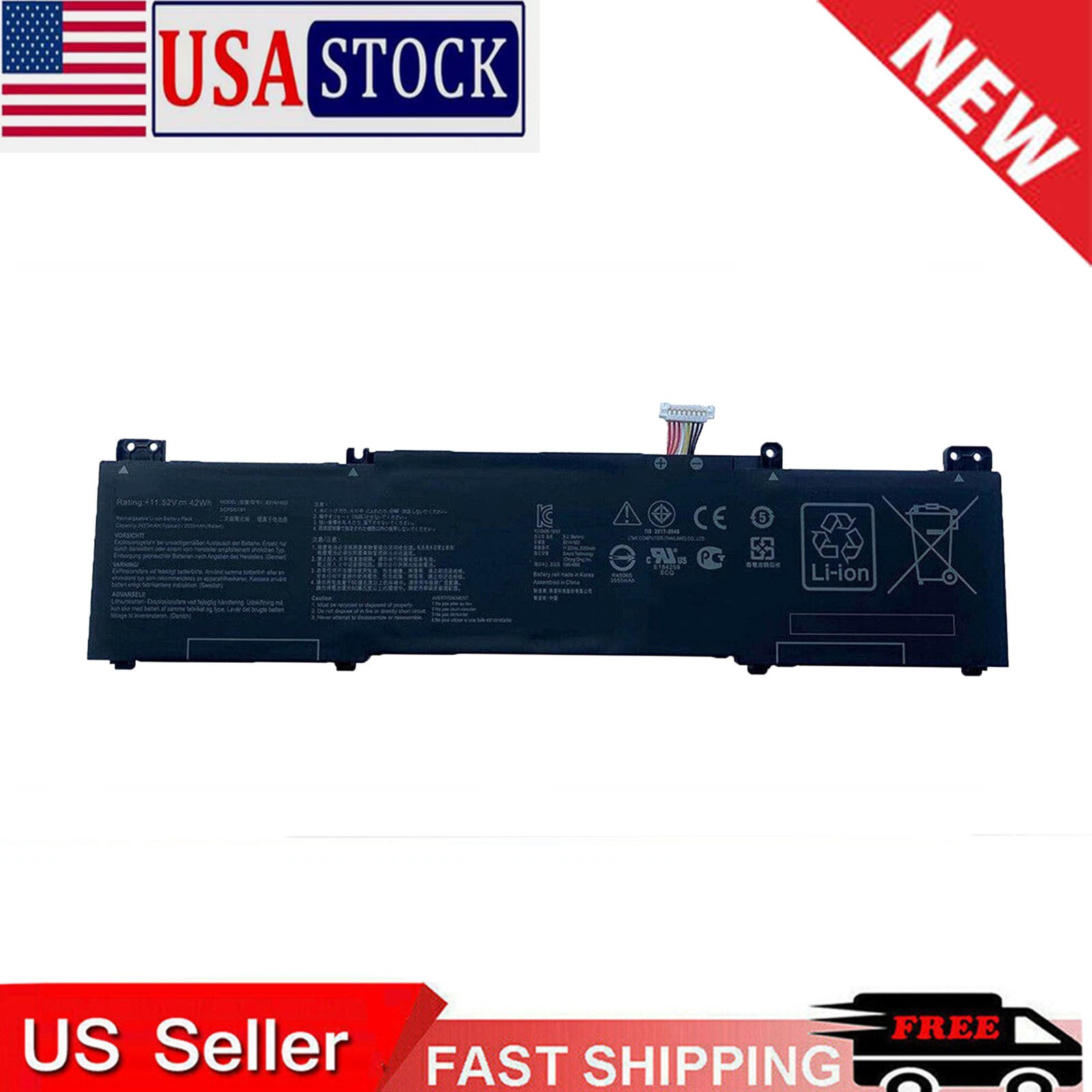 B31N1822 Replacement Battery For ASUS ZenBook Flip 14 Q406D UX462DA UM462DA
