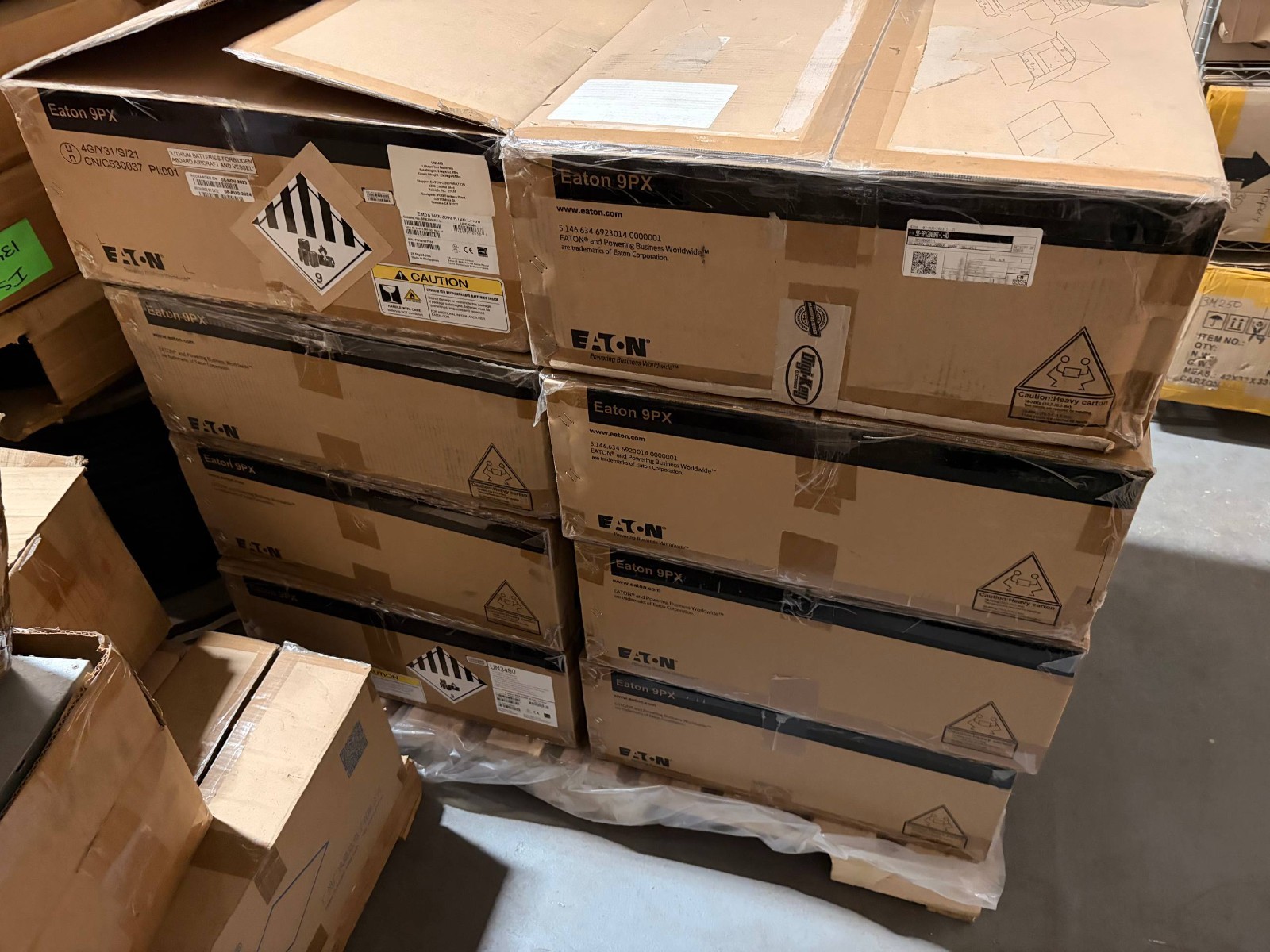Lot of 8 Eaton 9PX UPS Li-ion 2000-3000VA NOT WORKING FOR PARTS ONLY