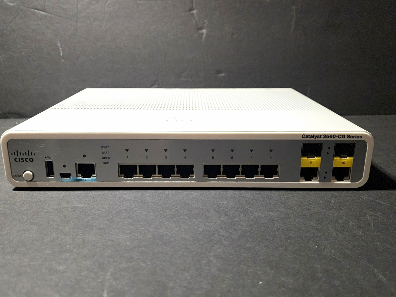 Cisco Catalyst 3560-CG WS-C3560CG-8TC-S 10-Port Gigabit L3 Manage Switch Rev.V03