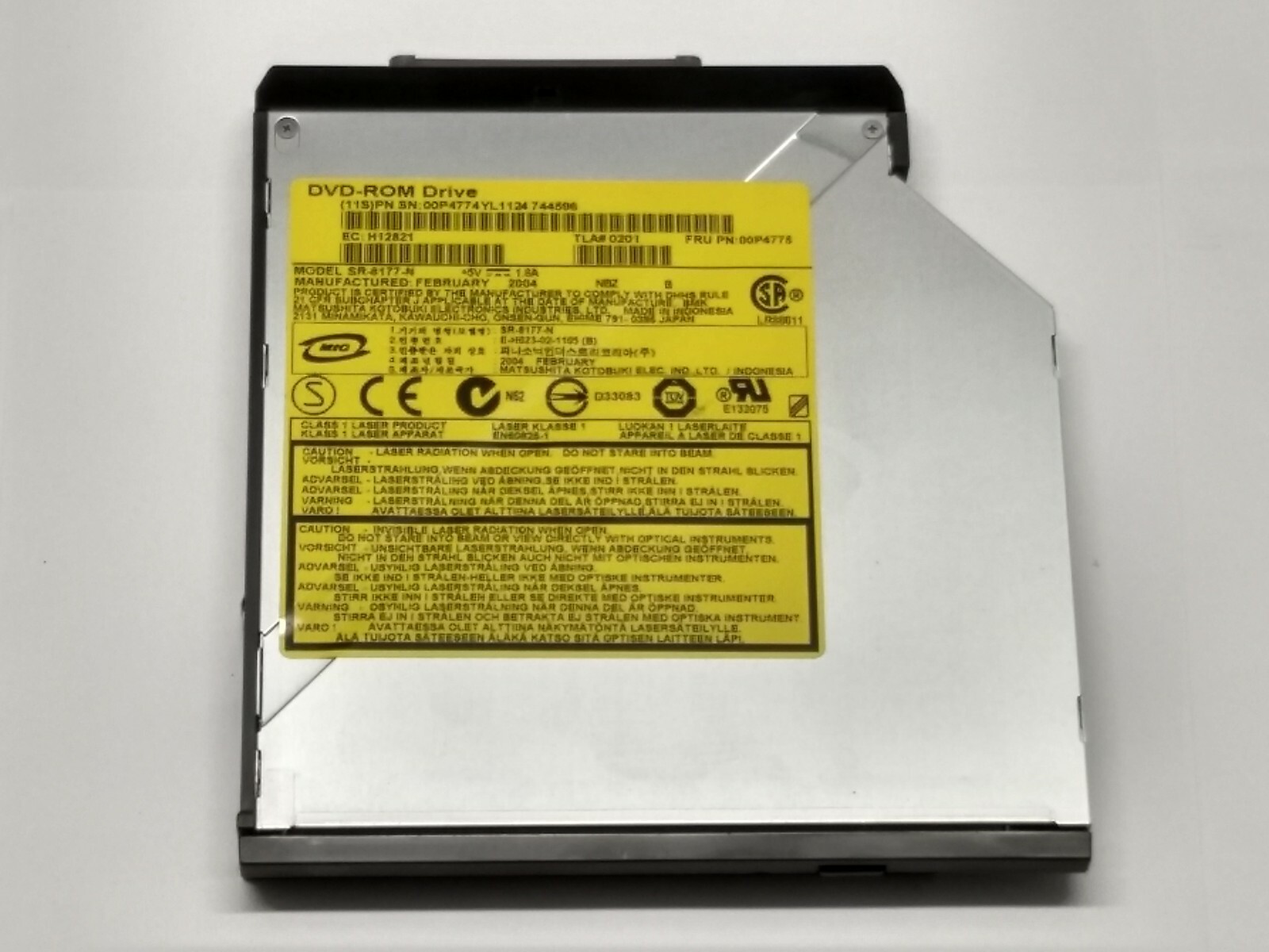 IBM * Slimline DVD ROM Optical Drive SR-8177-N 00P4775 * P-Series RS6000 