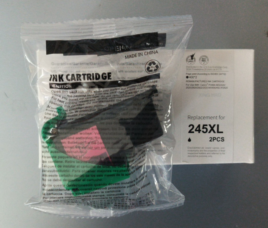 One Generic Ink Cartridge #245-XL, Brand New and Sealed