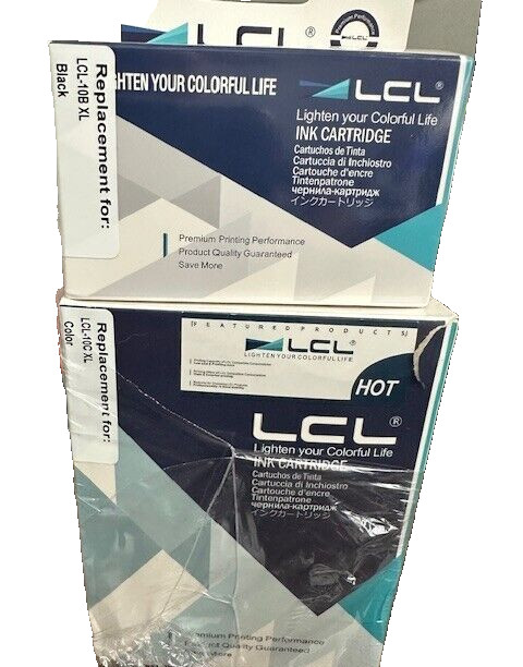 LCL 10C 10B XL 10 Ink Cartridges LCL-10B XL LCL-10C Color Black New Sealed