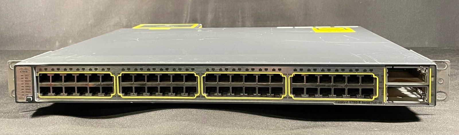Cisco C3750E WS-C3750E-48PD-SF 48 Port PoE  Gigabit Switch - Same Day Shipping