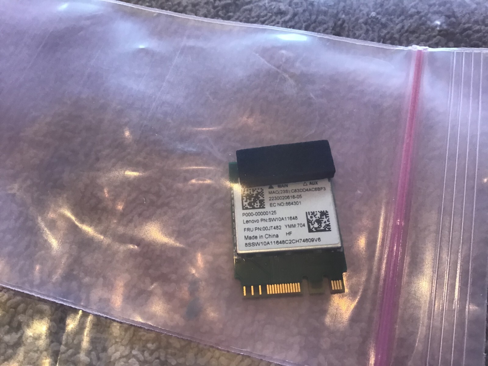 Genuine Lenovo ideapad 110-15ACL 15.6" laptop 00JT482 Wireless Card SW10A11648