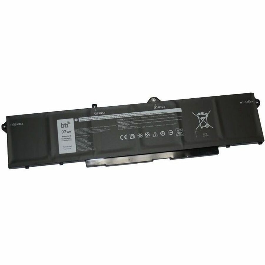 BTI Replacement Laptop Li-ion Battery for Dell, 11.4V, 6-Cell, 97Wh 53XP7-BTI
