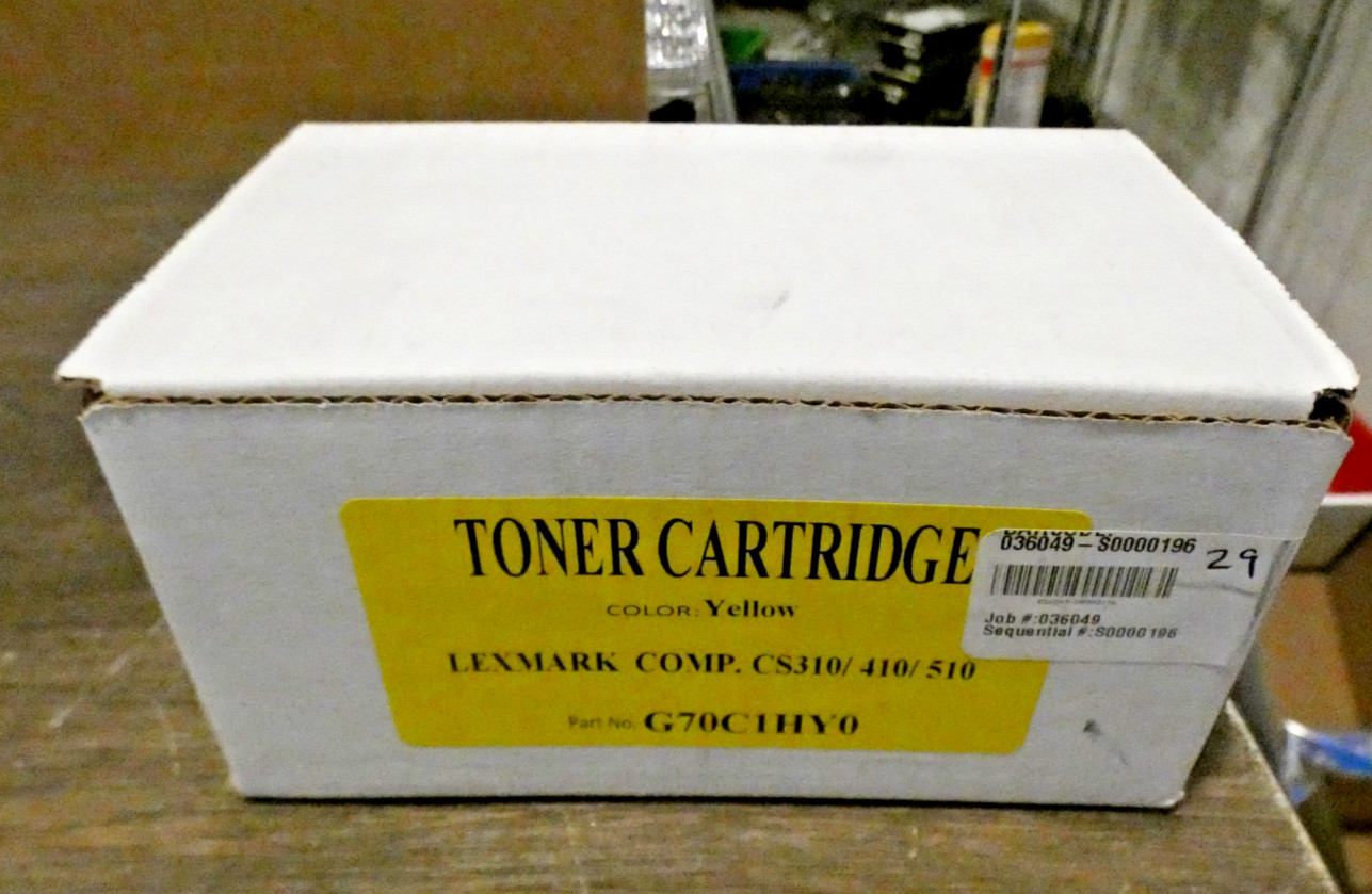 Lexmark 70C1HY0 Yellow Compatible Toner Cartridge CS310/CS410/CS510