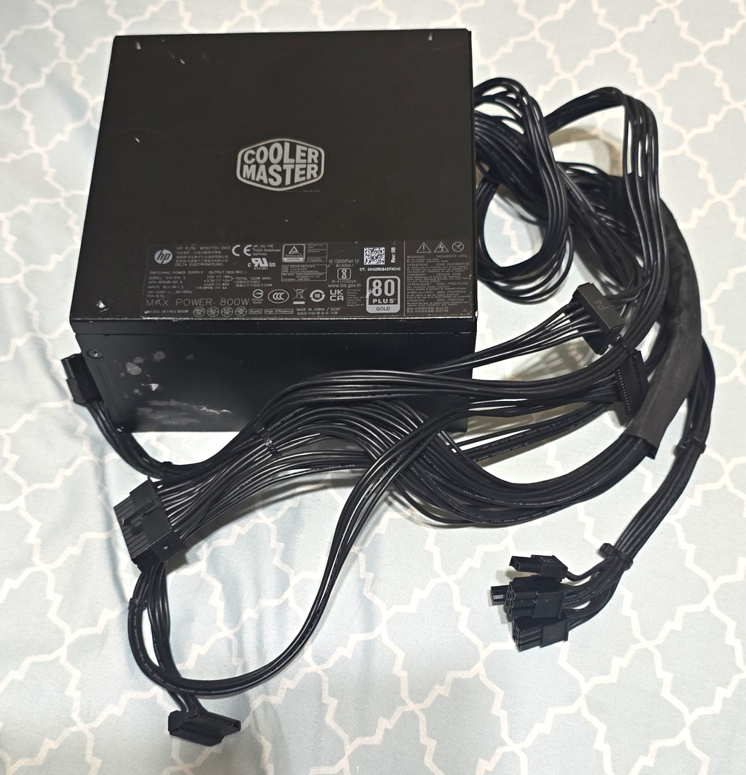 Cooler Master 800W 80 PLUS Gold ATX PSU DPS-800AB-60A for HP OMEN 25L/30L
