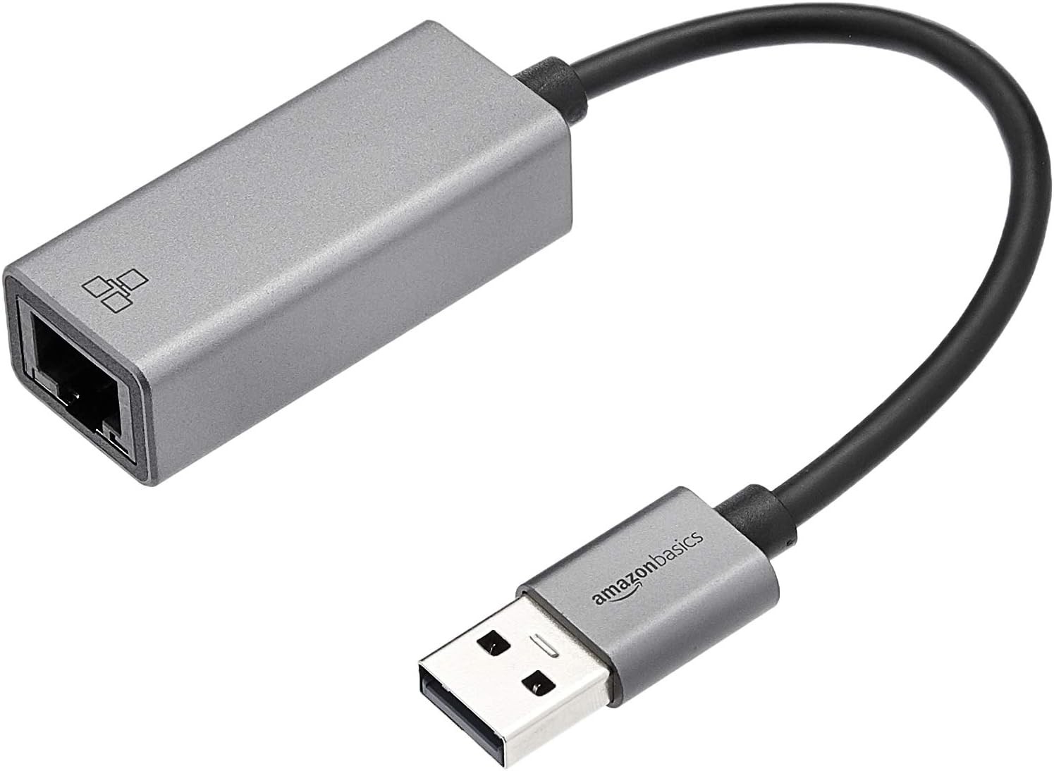 Amazon Basics Aluminum USB 3.0 Gigabit Ethernet Adapter, Plug & Play 