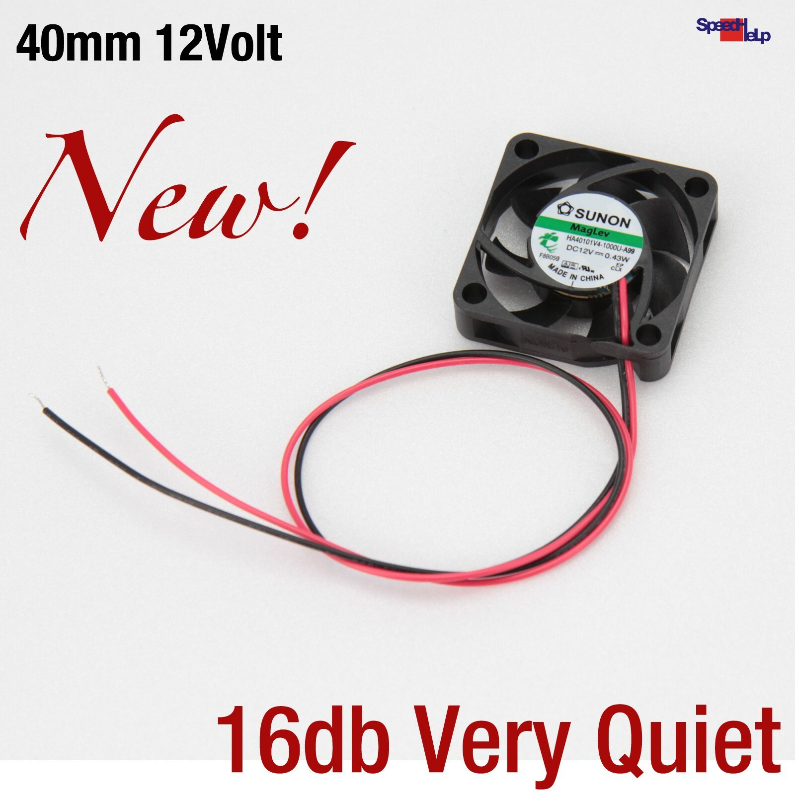 Very Quiet Fan Cooler Sunon 40X40X10 40Mm Ha40101V4 16Db 5000Rpm Silent Quiet