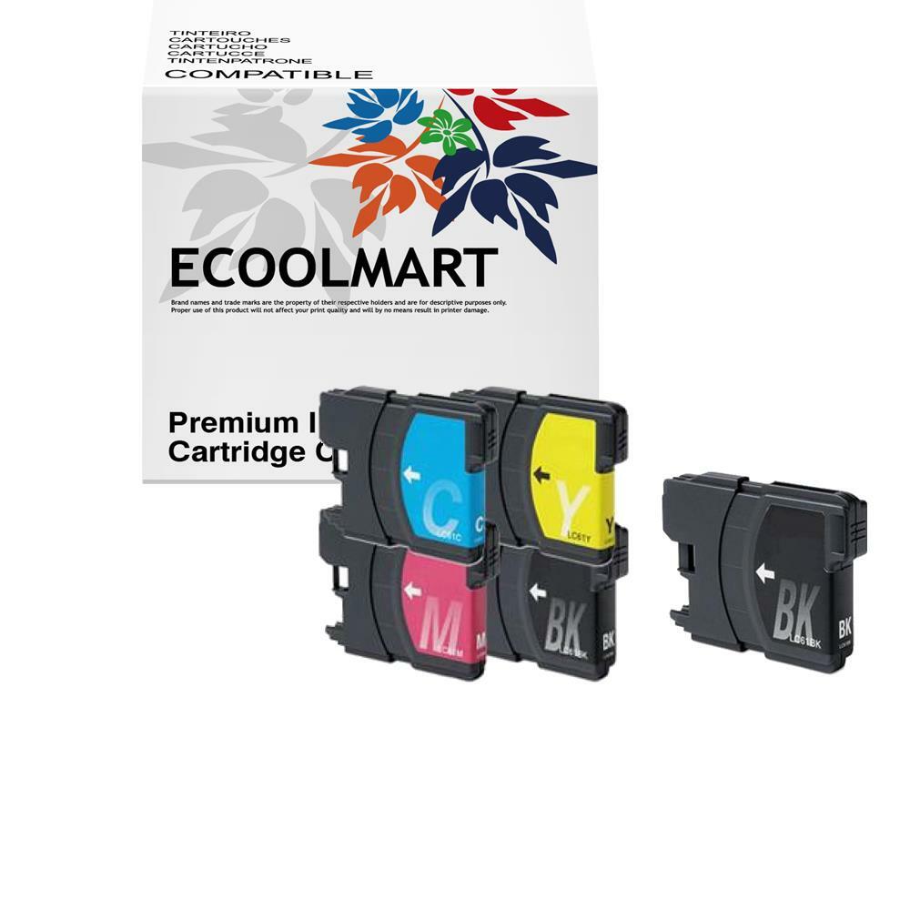 5 * INK fits Brother LC61  LC61BK LC61C LC61M LC61Y INK CARTRIDGE LC-61 5P