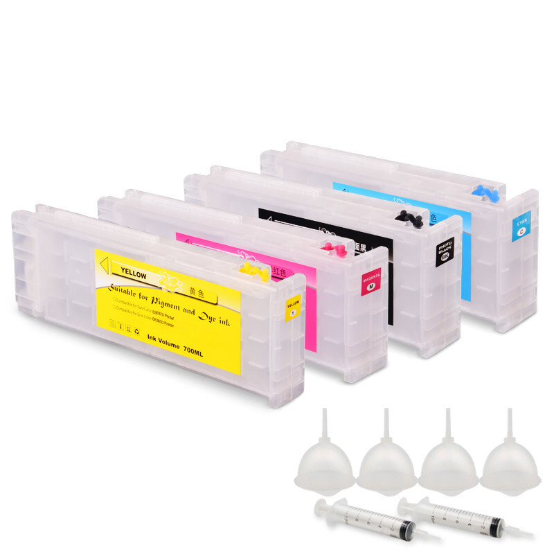 4*700ML T41F2-T41F5 Empty Ink Cartridge For Epson Surecolor T5430 T3400 T5400