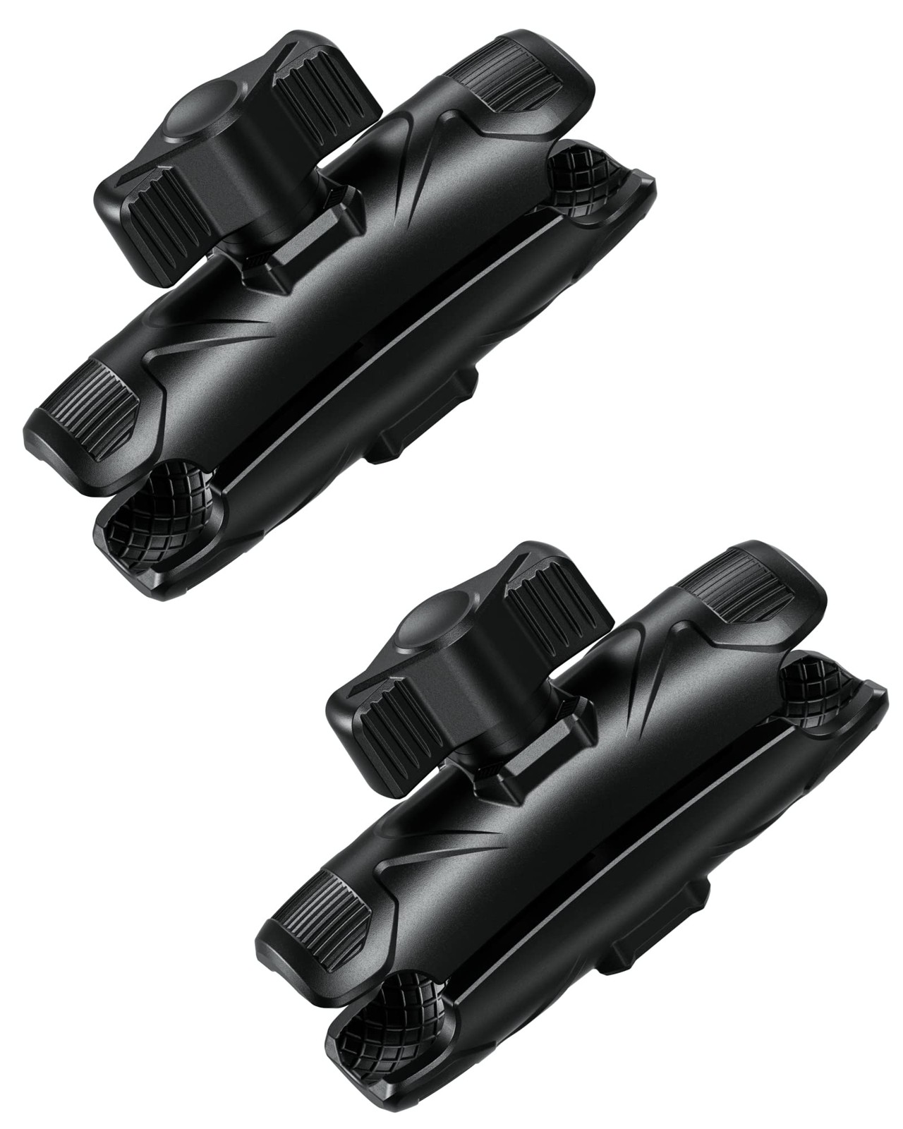 BRCOVAN 2PCS Double Socket Arm, High Strength Composite Medium Black