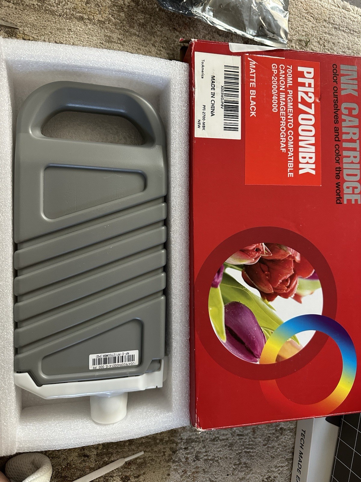 PFI-2700 Matte Black Ink Cartridge for Canon IPF GP-2000 GP-4000 PFI2700MBK