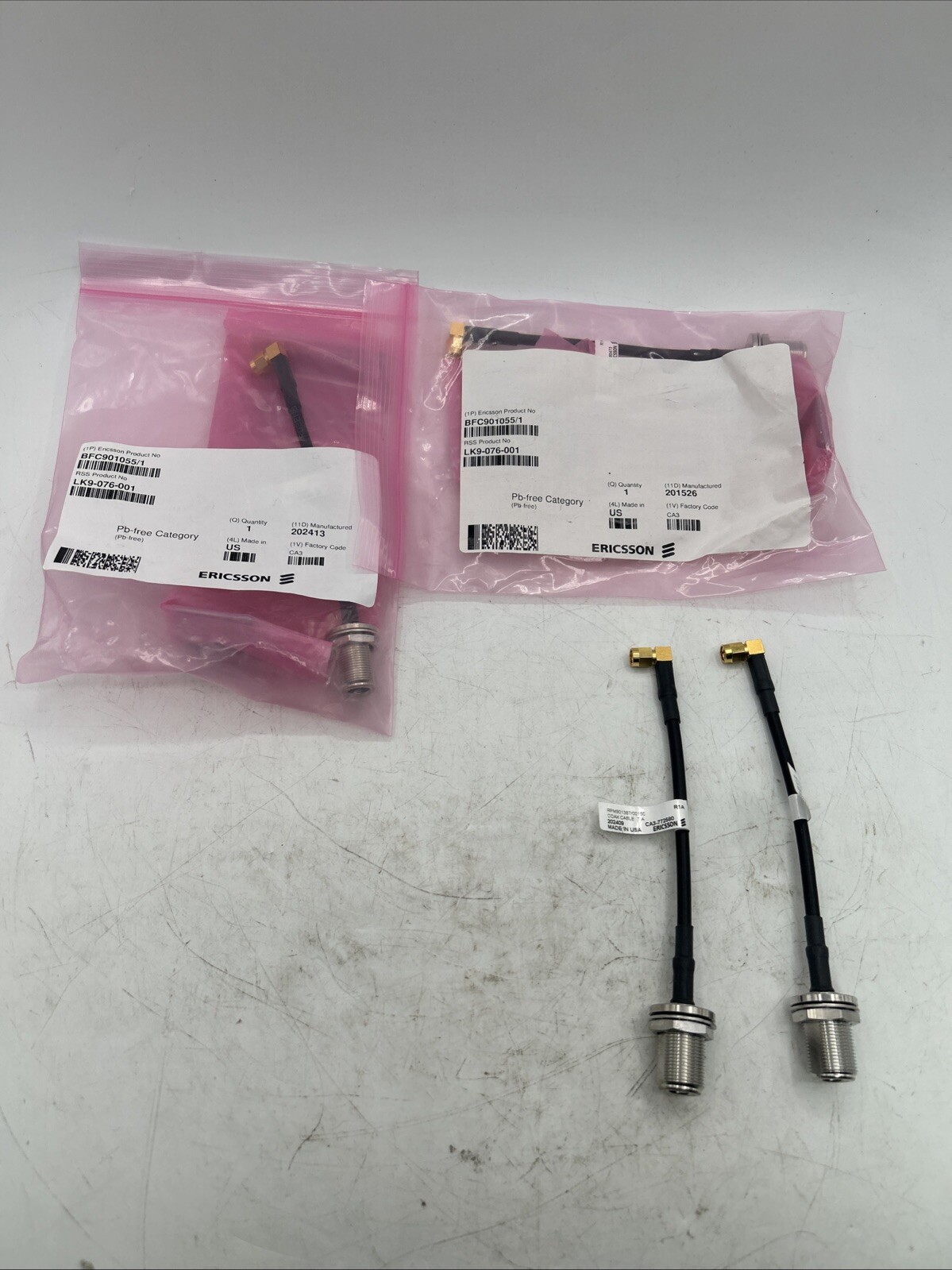 Lot Of 4 Ericsson BFC901055/1 LK9-076-001 Coax Cable Bracket Kit RPM901387/00150