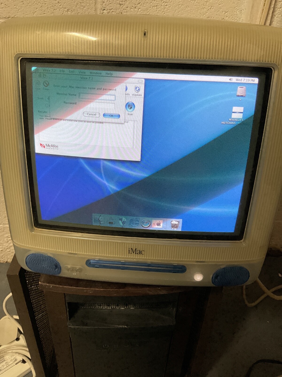 1998 Apple iMac G3 Teal vintage Apple imac all in one Computer