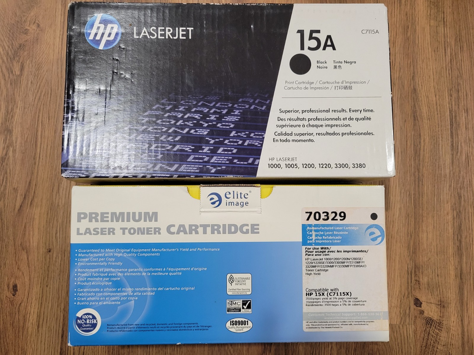 2 PK Black Toner Cartridge For HP 15A C7115A 15x LaserJet 1200 3300 MFP 3320n