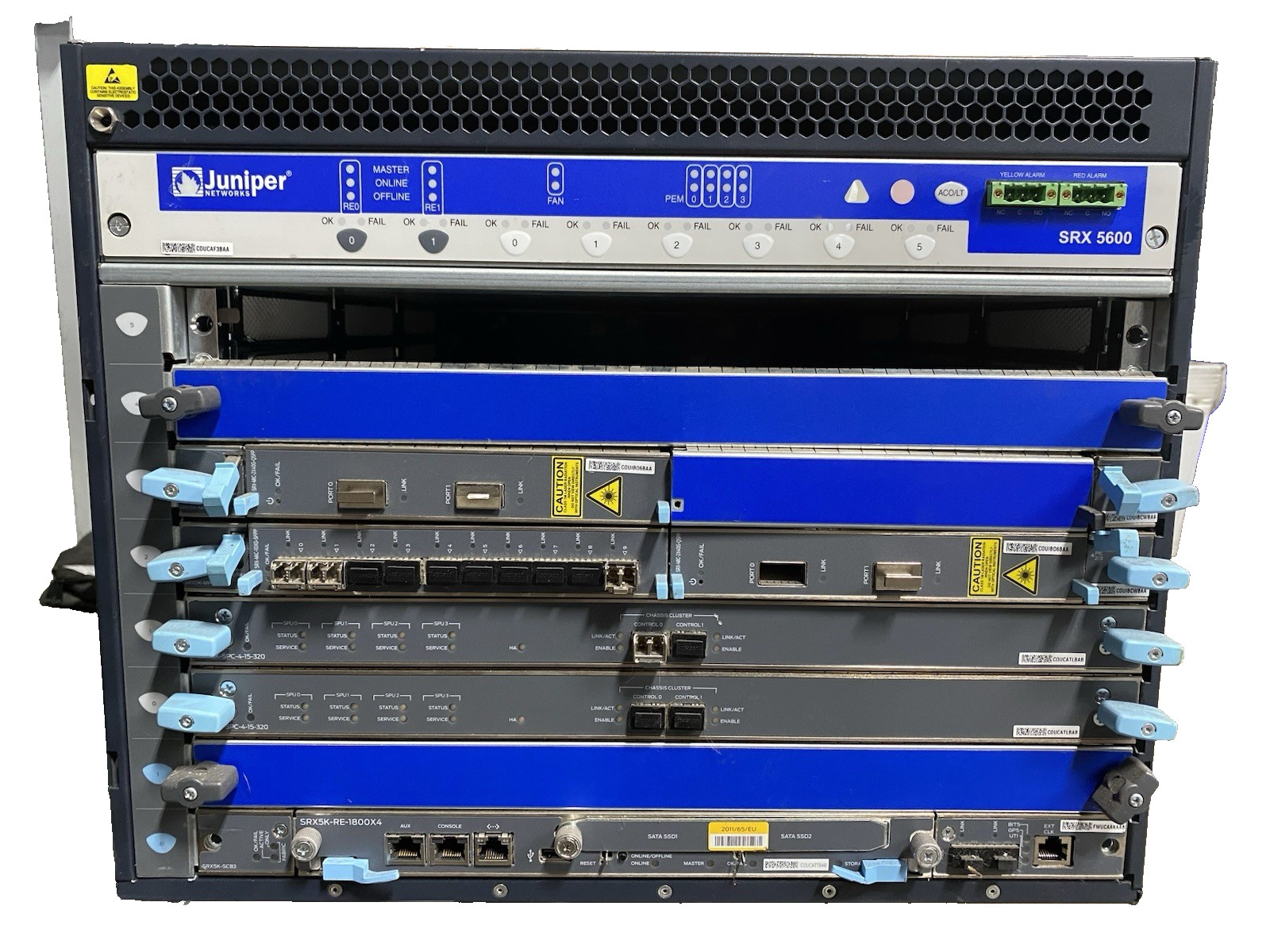 Juniper SRX5600-CHAS W/ Cards & 4x Power Supplies