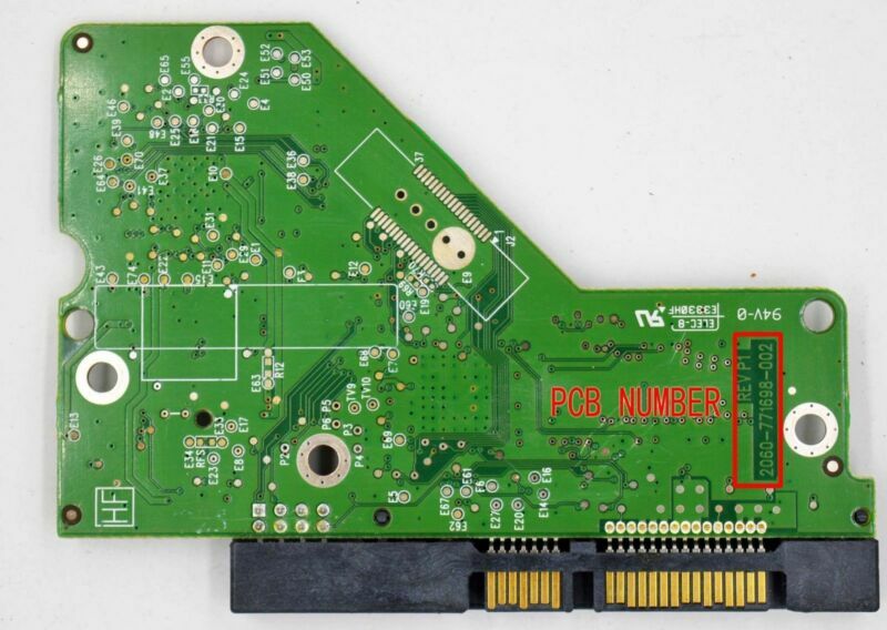 HDD PCB Board Number: 2060-771698-002 REV P1