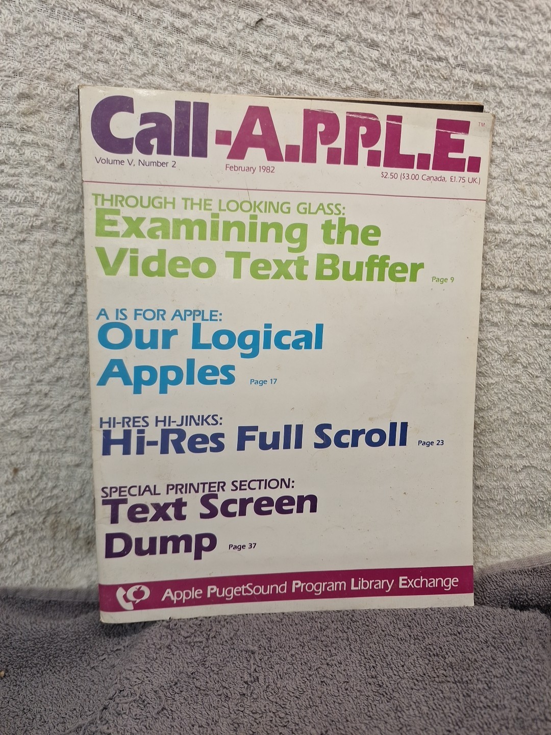 Vintage Call A.P.P.L.E. Magazine February 1982 Vol V Number 2 Apple PugetSound