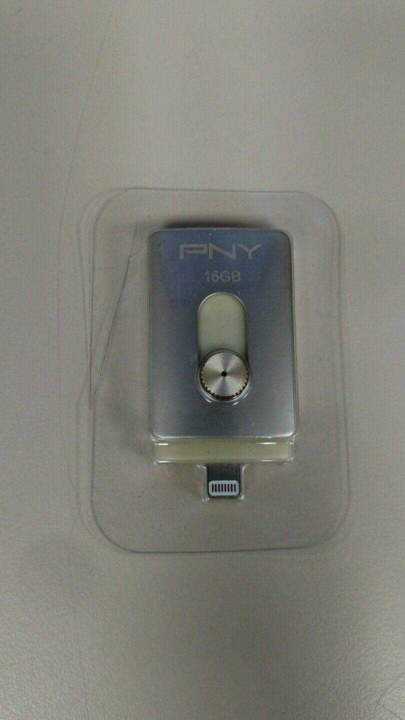 PNY Duo-Link On-the-Go USB Flash Drive for iPhone and iPad - 16 GB