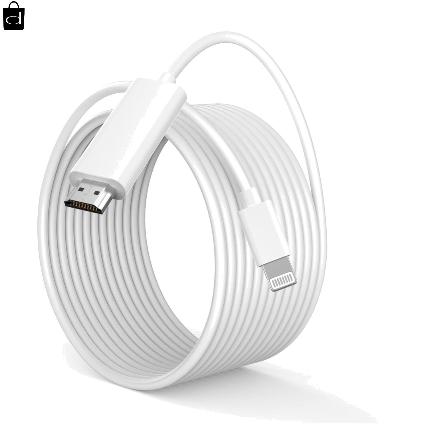 [Apple MFi Certified] Apple Lightning to HDMI Adapter for iPhone to TV,6FT